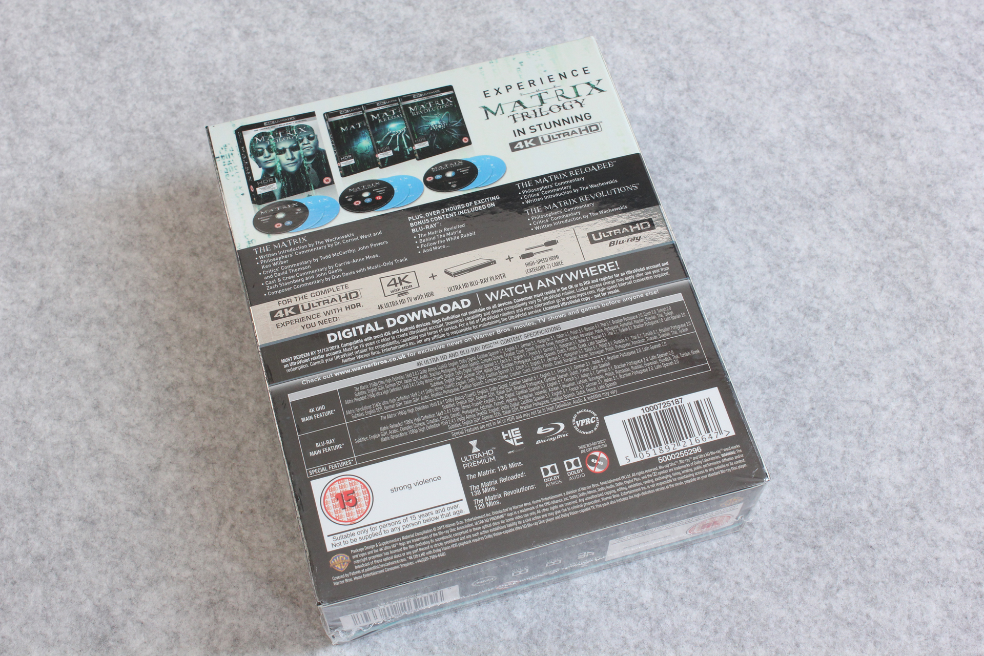 MATRIX TRILOGY/マトリックス トリロジー」4K UHD BD-BOX(UK盤)を買っ